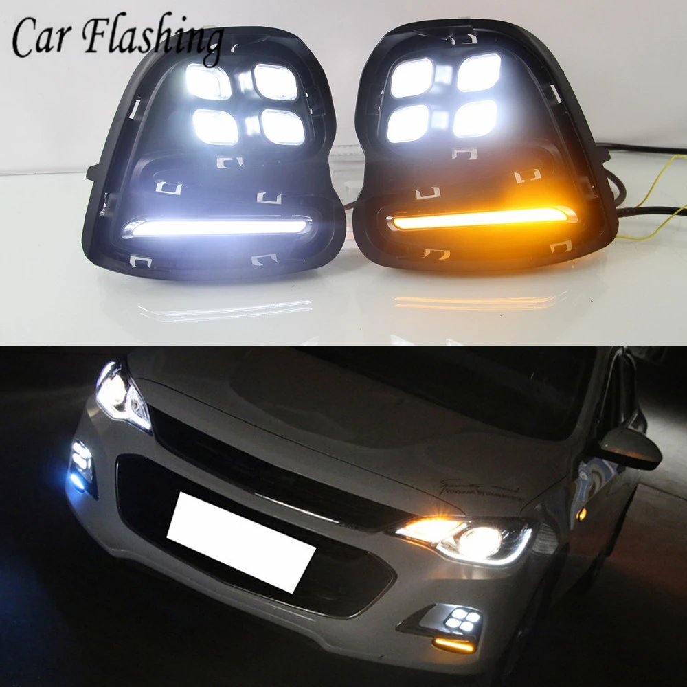 Car Flashing For Chevrolet Cavalier 2016 2017 2018 12V ABS LED DRL Daytime Running Lights Turn Signal Fog Lamp Cover Car Styling
Car Flashing For Chevrolet Cavalier 2016 2017 2018 12V ABS LED DRL Daytime Running Lights Turn Signal Fog Lamp Cover Car Styling
