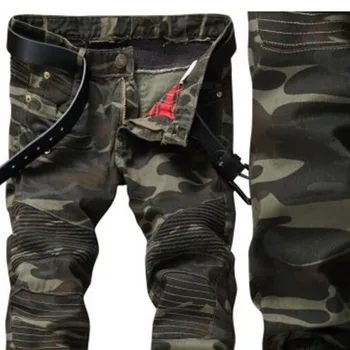European style 2018 Men's jeans denim trousers, army green jeans camouflage straight Pants Slim jeans, Zippers Biker Jeans Men
European style 2018 Men's jeans denim trousers, army green jeans camouflage straight Pants Slim jeans, Zippers Biker Jeans Men