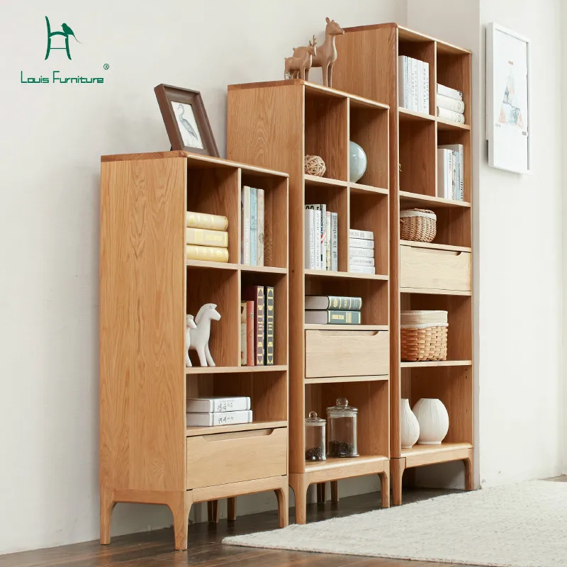 Louis Fashion Bookcases Japanese White Oak Study Furniture All Solid Wood Display Display Rack New Products
Louis Fashion Bookcases Japanese White Oak Study Furniture All Solid Wood Display Display Rack New Products
