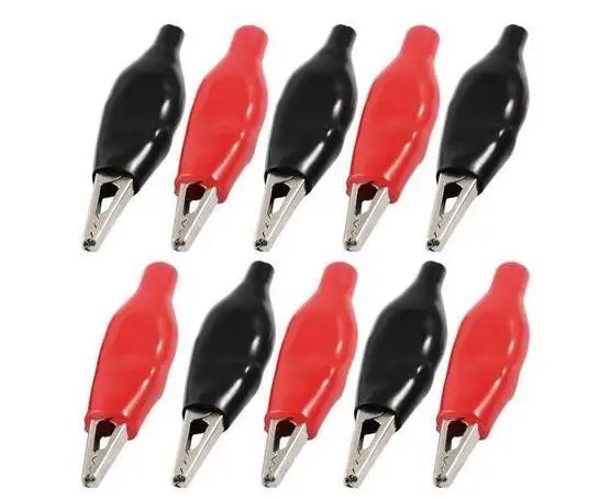 SZBFT 45mm Metal Alligator Clip crocodile electrical Clamp FOR Testing Probe Meter 5pcs Black +5pcs red Plastic Boot
SZBFT 45mm Metal Alligator Clip crocodile electrical Clamp FOR Testing Probe Meter 5pcs Black +5pcs red Plastic Boot