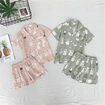 2 3 4 5 6 7 8 Year Kids Sleepwear 2pcs Summer Cartoon Bear Print Short Sleeves Shirts + Shorts Girls Pajamas Sets Baby Nightwear
2 3 4 5 6 7 8 Year Kids Sleepwear 2pcs Summer Cartoon Bear Print Short Sleeves Shirts + Shorts Girls Pajamas Sets Baby Nightwear