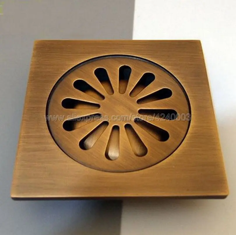 Antique Brass Floor Drain Cover Shower Square Waste Grate Strainer Hair Bathroom Bath Accessories Khr002
Antique Brass Floor Drain Cover Shower Square Waste Grate Strainer Hair Bathroom Bath Accessories Khr002