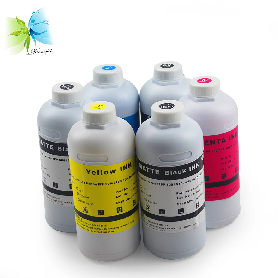 WINNERJET 1000ML Pigment Ink for Canon PFI102 for Canon iPF 500 510 600 605 610 700 710 Printer
WINNERJET 1000ML Pigment Ink for Canon PFI102 for Canon iPF 500 510 600 605 610 700 710 Printer