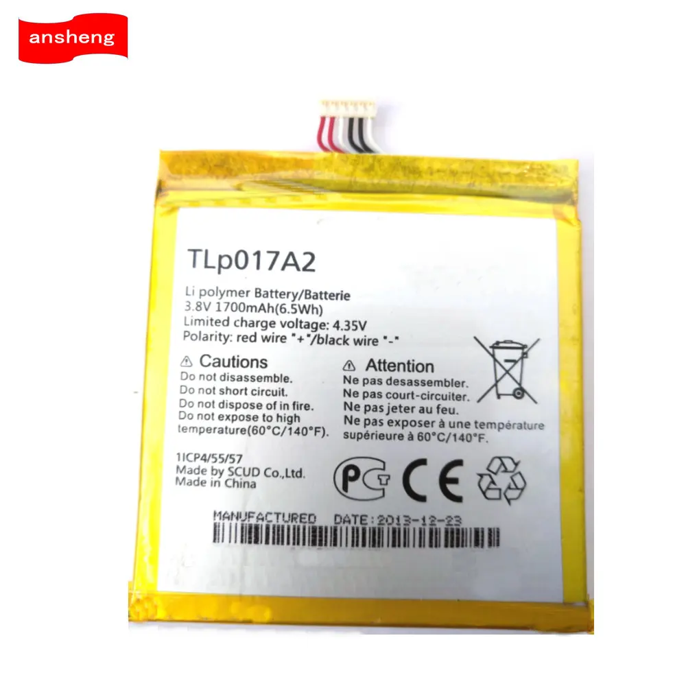 High Quality 1700mAh TLp017A1 TLp017A2 battery for Alcatel OT6012 One Touch Idol Mini 6012D 6012X 6012A 6012W Cellphone
High Quality 1700mAh TLp017A1 TLp017A2 battery for Alcatel OT6012 One Touch Idol Mini 6012D 6012X 6012A 6012W Cellphone