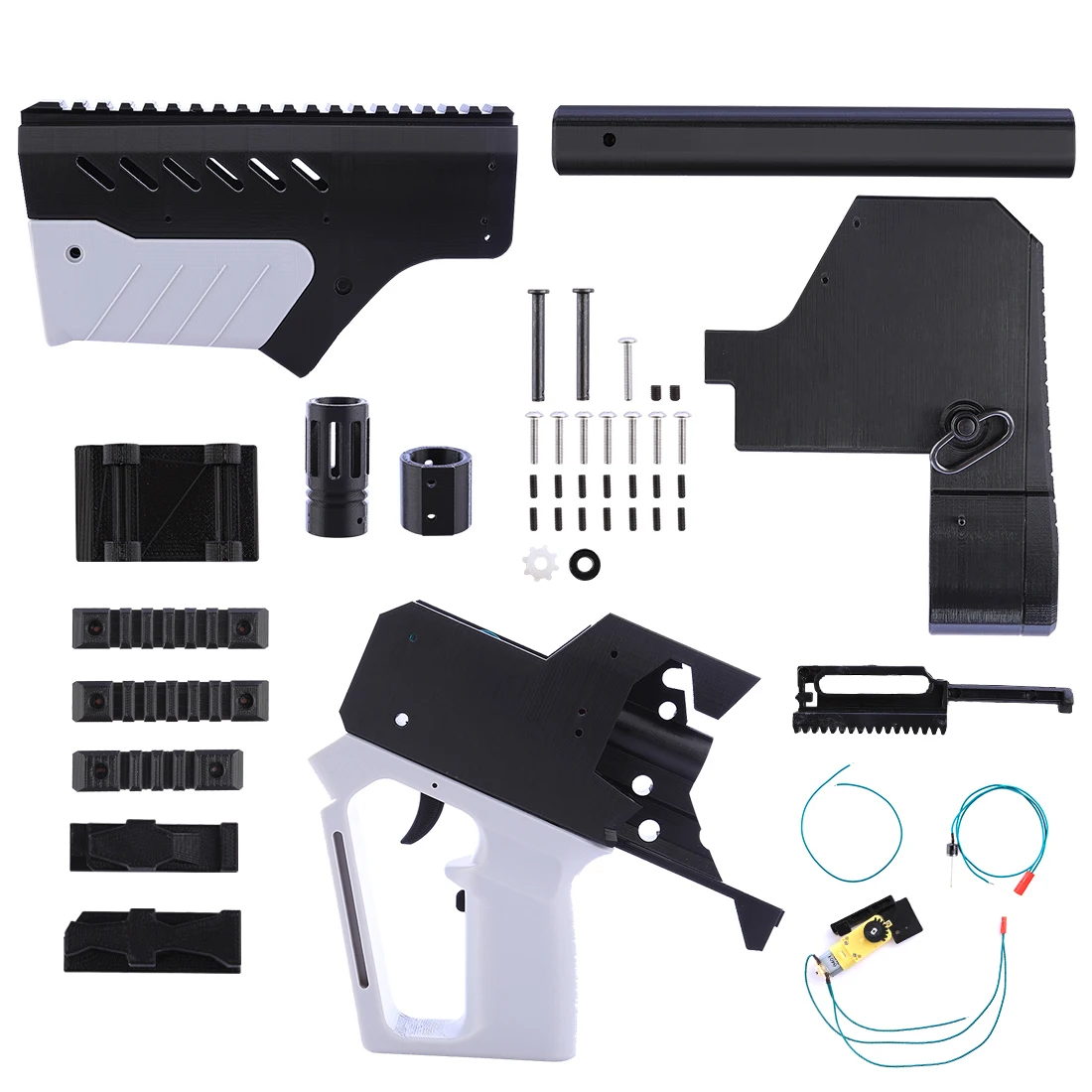 

XSW STF Appearence Full-automatic MXD-C Short Type Modified Kit for Nerf Stryfe - Grey + Black