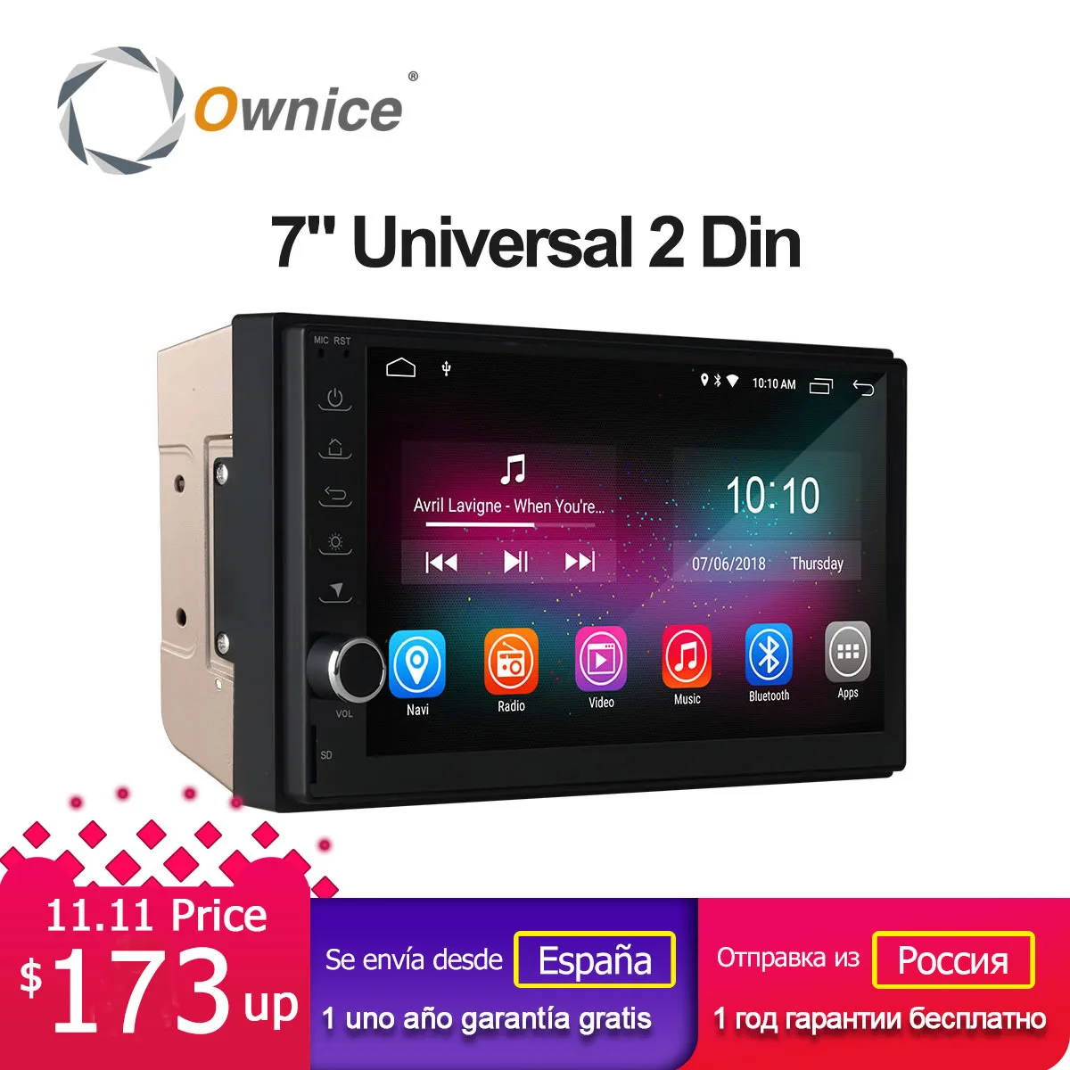 Ownice K1 Intelligent Car Tablet PC Android 8.1 Universal 2 Din Car Radio GPS Navigation for Nissan Toyota VW Peugeot RAM 2G
Ownice K1 Intelligent Car Tablet PC Android 8.1 Universal 2 Din Car Radio GPS Navigation for Nissan Toyota VW Peugeot RAM 2G