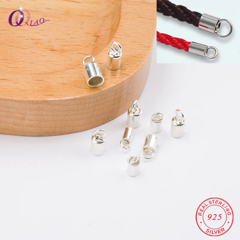 A pair 925 sterling Silver Leather cord buckle clasps 1.3mm- 3.5mm Silver Crimps Silver End Beads for Jewelry Making DIY
A pair 925 sterling Silver Leather cord buckle clasps 1.3mm- 3.5mm Silver Crimps Silver End Beads for Jewelry Making DIY