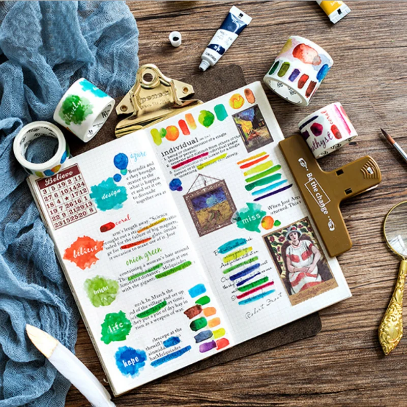 20-40MM*3M Watercolor series Washi tape DIY decorative Diary Scrapbook paper tapes kawaii adhesive tape label sticker stationery
20-40MM*3M Watercolor series Washi tape DIY decorative Diary Scrapbook paper tapes kawaii adhesive tape label sticker stationery
