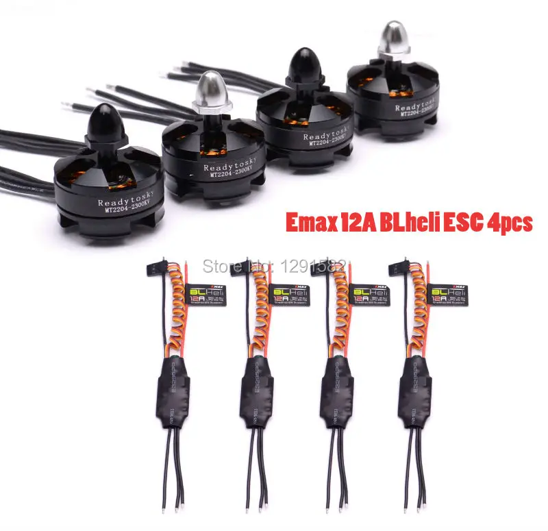 MT2204 2204 2300KV Motor + 12A Simonk / BLHeli ESC for Floss 210 215mm QAV250 Robocat 270 Quadcopter
MT2204 2204 2300KV Motor + 12A Simonk / BLHeli ESC for Floss 210 215mm QAV250 Robocat 270 Quadcopter