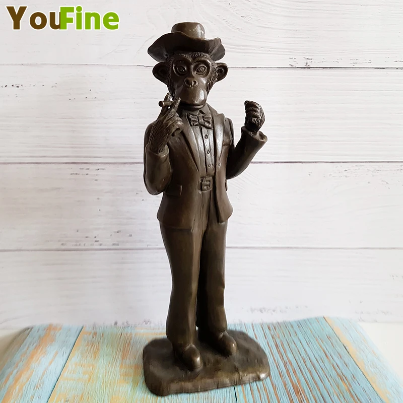 Bronze Monkey Statue Abstract Character Styling Cute Cartoon Sculpture Upholstery Art Decoration
Bronze Monkey Statue Abstract Character Styling Cute Cartoon Sculpture Upholstery Art Decoration