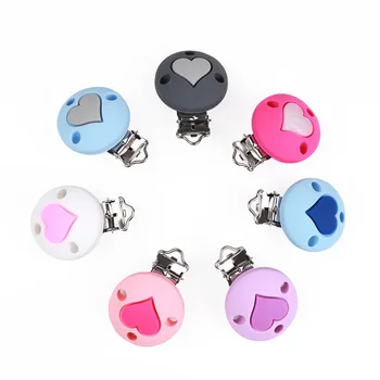 1PC Heart-shaped Clip Food grade Silicone beads DIY baby care chewing pacifier chain Accessories
1PC Heart-shaped Clip Food grade Silicone beads DIY baby care chewing pacifier chain Accessories