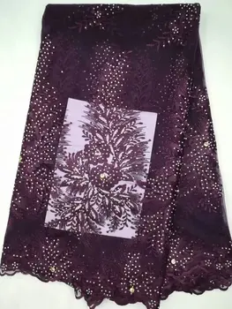 Wine color High quality Nigerian lace fabrics for wedding 2017 Latest african french lace fabric with beads and stones
Wine color High quality Nigerian lace fabrics for wedding 2017 Latest african french lace fabric with beads and stones