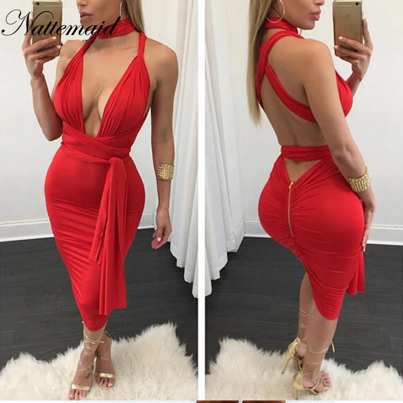 NATTEMAID Long Spaghetti Strap Tie Waist Women Midi Bodycon Dress Sexy Open Back Tight Fitted Sexy Evening Night Pencil Dress
NATTEMAID Long Spaghetti Strap Tie Waist Women Midi Bodycon Dress Sexy Open Back Tight Fitted Sexy Evening Night Pencil Dress