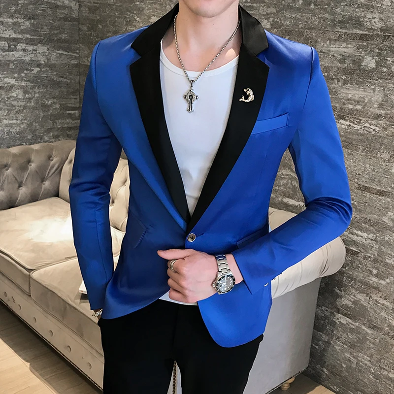 Deep V Sexy Outfit Mens Stylish Blazer 4 Colors British Style Slim Fit Suit Jacket Men Coat Terno Masculino Veste Costume Homme
Deep V Sexy Outfit Mens Stylish Blazer 4 Colors British Style Slim Fit Suit Jacket Men Coat Terno Masculino Veste Costume Homme