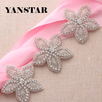 YANSTAR Wholesale 50PCS Wedding Dress Belt Rhinestone Applique With Silver Crystal For Bridal Sash DIY Bridal Gown Belt YS914
YANSTAR Wholesale 50PCS Wedding Dress Belt Rhinestone Applique With Silver Crystal For Bridal Sash DIY Bridal Gown Belt YS914