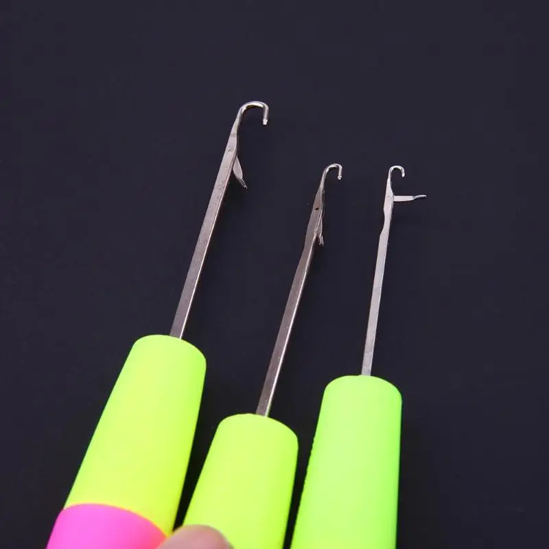 3 шт. набор крючков для вязания с пластиковой ручкой|Швейные иглы| |