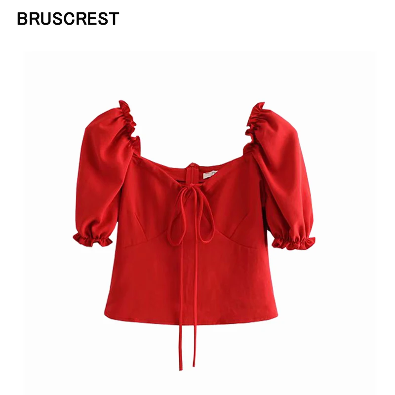 Kawaii red crop top women blouses vintage ladies tops blusas short puff sleeve sexy shirt womens tops and blouses
Kawaii red crop top women blouses vintage ladies tops blusas short puff sleeve sexy shirt womens tops and blouses