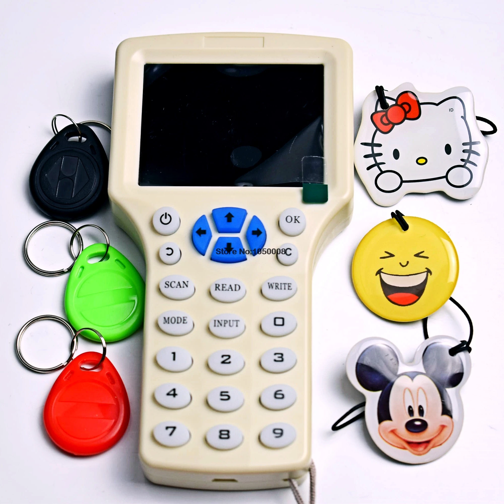 English Rfid NFC 10 Frequency Programmer Copier Duplicator Reader&Writer + 3pcs EM4305 Key + 3pcs EM4305 Epoxy Tag
English Rfid NFC 10 Frequency Programmer Copier Duplicator Reader&Writer + 3pcs EM4305 Key + 3pcs EM4305 Epoxy Tag