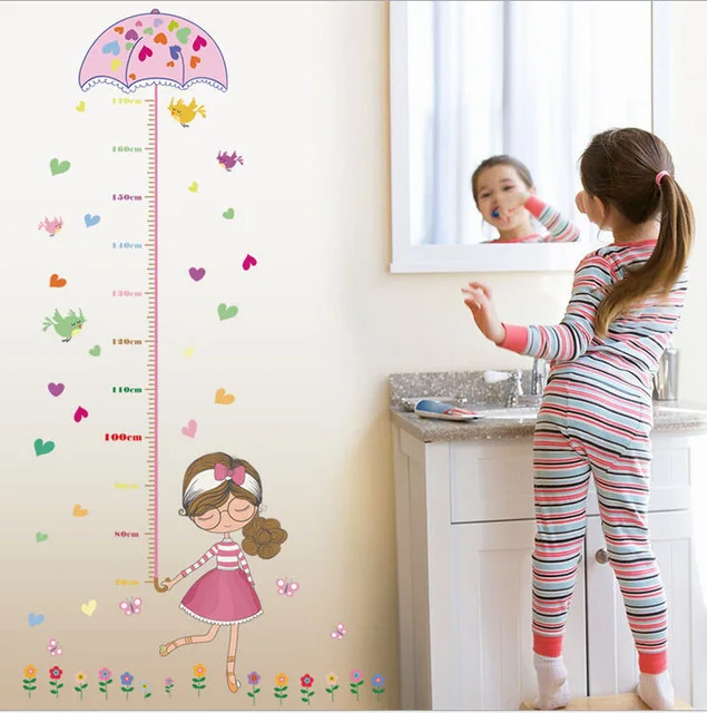 % Cute Girl Umbrella Measure Height wall stickers decal kids adhesive vinyl wallpaper mural baby girl boy room nursery decor
% Cute Girl Umbrella Measure Height wall stickers decal kids adhesive vinyl wallpaper mural baby girl boy room nursery decor