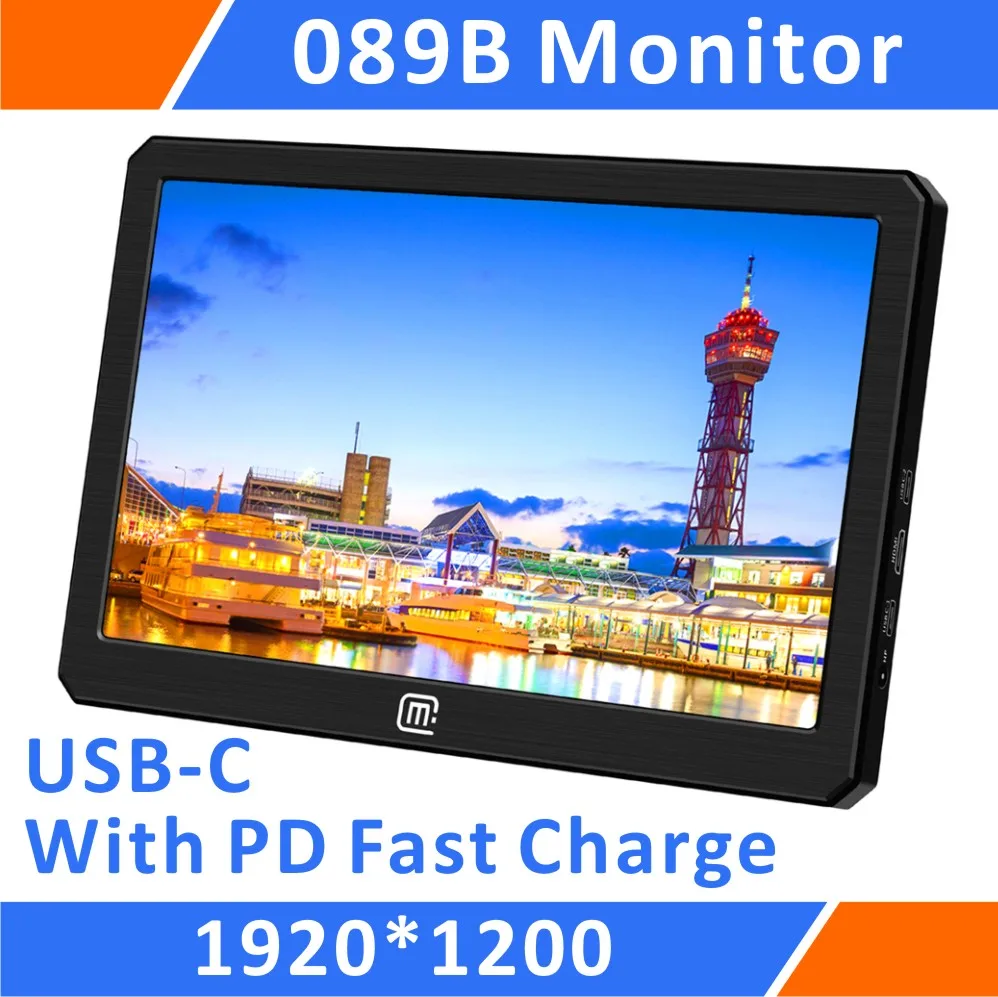 8 9 дюймов 1920x1200 IPS USB C/HDMI с PD 45W быстрая зарядка портативный монитор (089B) | Компьютеры