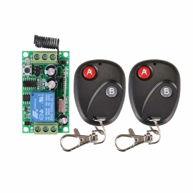 Best Price DC 12V 10A 315MHz 433MHz 1CH Wireless Remote Control Switch System + 2 Transmitter
Best Price DC 12V 10A 315MHz 433MHz 1CH Wireless Remote Control Switch System + 2 Transmitter