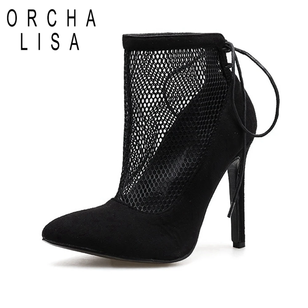 ORCHA LISA 11.5cm Women ladies Pumps high heels black mesh hollow out pointed toe Party wedding Shoes stiletto heels
ORCHA LISA 11.5cm Women ladies Pumps high heels black mesh hollow out pointed toe Party wedding Shoes stiletto heels