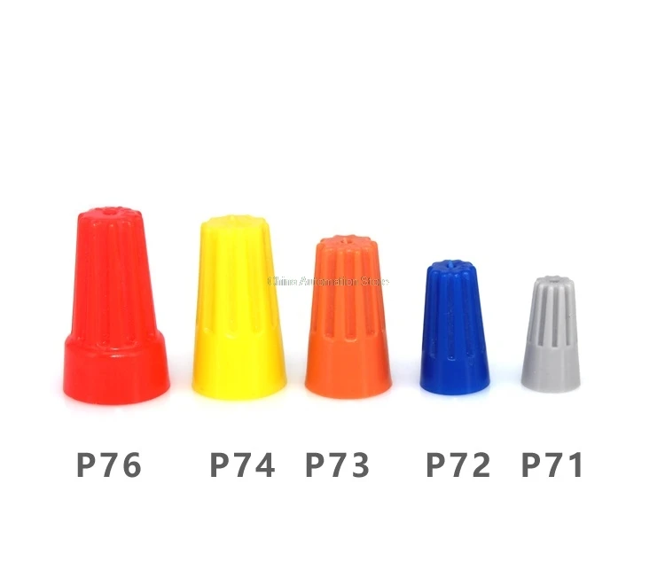 100Pcs/lot Electrical Wire Connector Twist-On Terminals Cap Spring Insert Assortment P1 P2 P3 P4 P6
100Pcs/lot Electrical Wire Connector Twist-On Terminals Cap Spring Insert Assortment P1 P2 P3 P4 P6