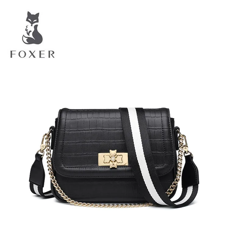 FOXER 2019 New women leather bag luxury handbas designer bag leather shoulder bag fashion Crocodile pattern women leather bag
FOXER 2019 New women leather bag luxury handbas designer bag leather shoulder bag fashion Crocodile pattern women leather bag