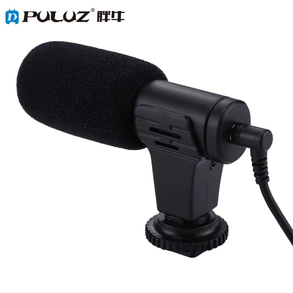 

PULUZ 3.5mm Audio Stereo Recording Professional Interview Microphone for DSLR & DV Camcorder, Smartphones