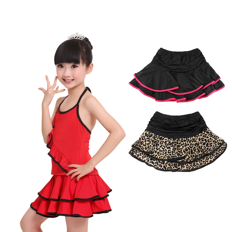 Танцевальная юбка для девочек Современные Бальные юбки латинских танцев сальсы