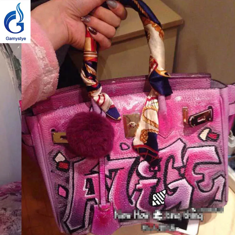 NEW Graffiti Custom bags genuine leather totes women Messenger Bags Hand painting dogs bag handbags pink black 35cm 40cm
NEW Graffiti Custom bags genuine leather totes women Messenger Bags Hand painting dogs bag handbags pink black 35cm 40cm