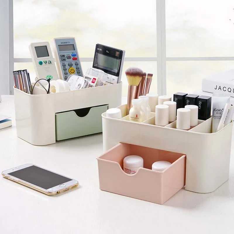 European Plastic Makeup Organizer Storage Candy Color Office Sundries Cosmetic Container Box Shelf prateleira
European Plastic Makeup Organizer Storage Candy Color Office Sundries Cosmetic Container Box Shelf prateleira