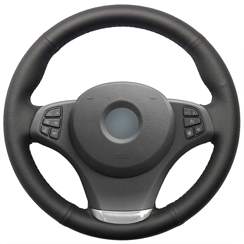 Hand-stitched Black Genuine Leather Comfortable Anti-slip Car Steering Wheel Cover for BMW E83 X3 2003-2010 E53 X5 2004-2006
Hand-stitched Black Genuine Leather Comfortable Anti-slip Car Steering Wheel Cover for BMW E83 X3 2003-2010 E53 X5 2004-2006