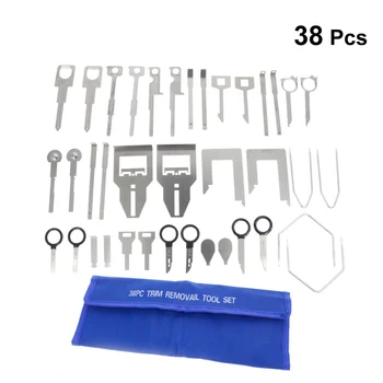 38pcs Car Radio CD Player Removal Tool Set For Volkswagen Audi Mercedes Porsche Ford Citroen Car Repair Tool Set Kit (Blue)
38pcs Car Radio CD Player Removal Tool Set For Volkswagen Audi Mercedes Porsche Ford Citroen Car Repair Tool Set Kit (Blue)