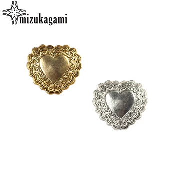 3pcs/lot 38MM Retro Zinc Alloy Button Gold Big Heart Decorative Buttons Charms Pendants For DIY Finding Accessories
3pcs/lot 38MM Retro Zinc Alloy Button Gold Big Heart Decorative Buttons Charms Pendants For DIY Finding Accessories