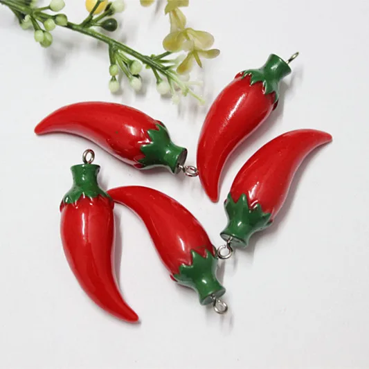 10pcs Cute 3D Fake Red Pepper Resin Miniature Food Art DIY Keychain Accessory decoration,16*47mm,
10pcs Cute 3D Fake Red Pepper Resin Miniature Food Art DIY Keychain Accessory decoration,16*47mm,