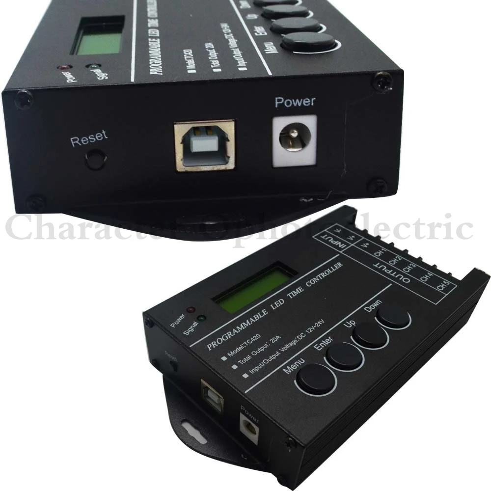 Программируемый таймер RGB светодиодный диммер TC420 DC12V/24 В 5 каналов общий выход 20 А