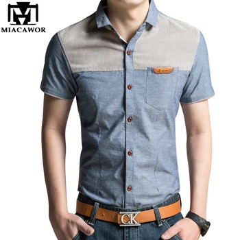 Plus Size 4XL Brand Design Men Shirt Summer Short-sleeve Casual Shirt Slim Fit Camisas Hombre MC204
Plus Size 4XL Brand Design Men Shirt Summer Short-sleeve Casual Shirt Slim Fit Camisas Hombre MC204