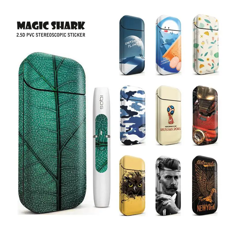 Magic Shark Hot Sale Leaf Owl Iron Man Eagle Skull FIFA Sticker for IQOS 2.4 Plus Film Case Cover for IQOS 2.4+ 2.4p
Magic Shark Hot Sale Leaf Owl Iron Man Eagle Skull FIFA Sticker for IQOS 2.4 Plus Film Case Cover for IQOS 2.4+ 2.4p