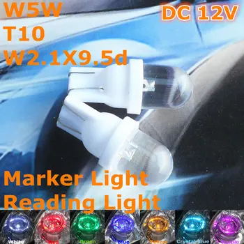 12V LED Car Bulb Lamp 10pcs T10(10mm Spot Lamp)W5W W2.1X9.5d for Signal Door Licence Board Top Reading Parking Light
12V LED Car Bulb Lamp 10pcs T10(10mm Spot Lamp)W5W W2.1X9.5d for Signal Door Licence Board Top Reading Parking Light