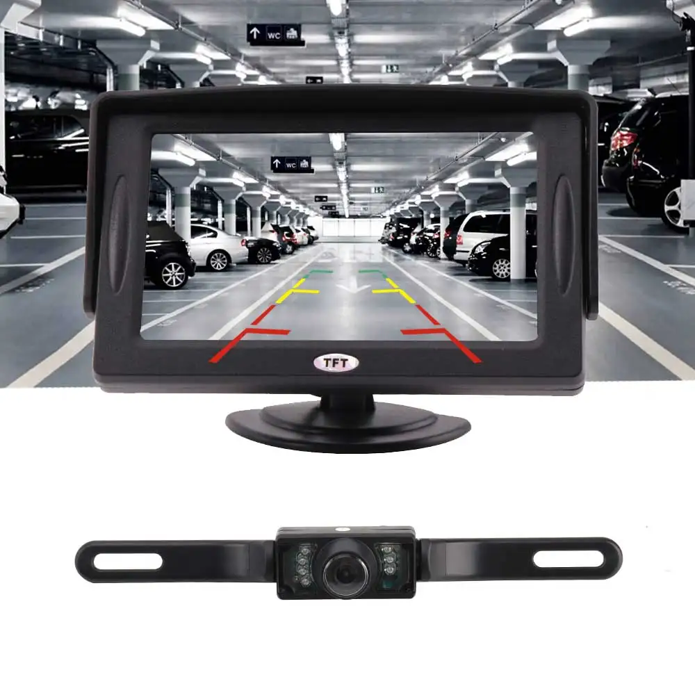 Wired/Wireless 4.3 inch TFT LCD Monitor Car Rear View Reverse Camera Night Vision Car Vehicle DVD Recorder Car Parking System
Wired/Wireless 4.3 inch TFT LCD Monitor Car Rear View Reverse Camera Night Vision Car Vehicle DVD Recorder Car Parking System