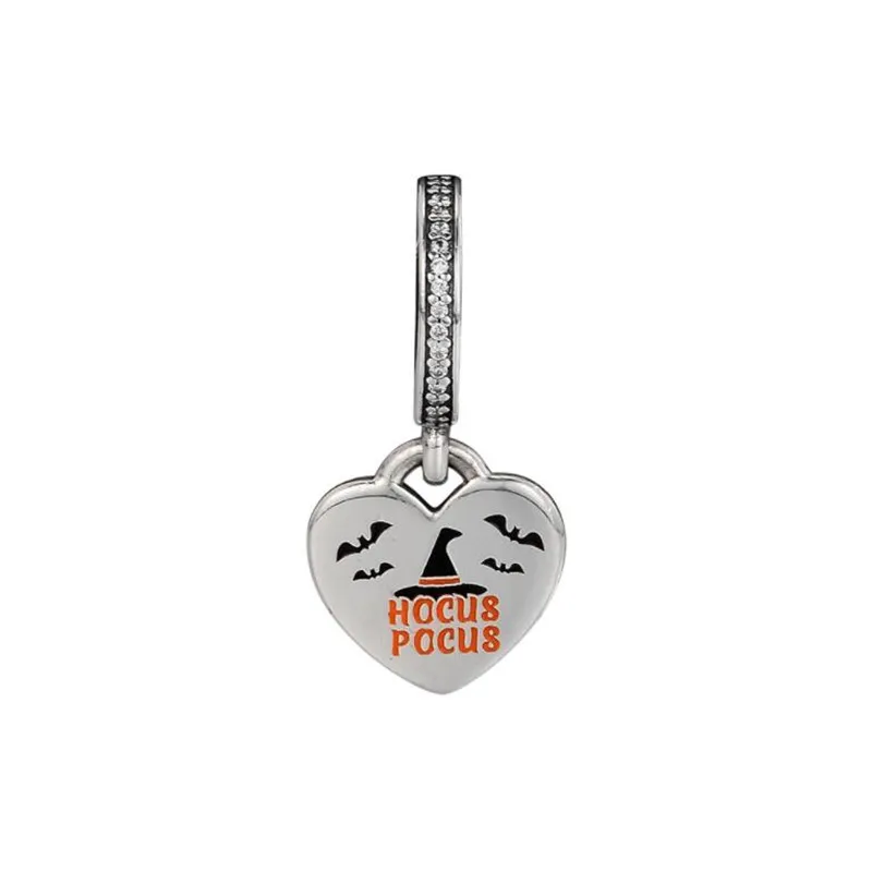 Sterling Silver Hocus Pocus Heart Dangle Charm Fit Charm Bracelets Silver 925 Original Bead DIY Making For Women Jewelry
Sterling Silver Hocus Pocus Heart Dangle Charm Fit Charm Bracelets Silver 925 Original Bead DIY Making For Women Jewelry