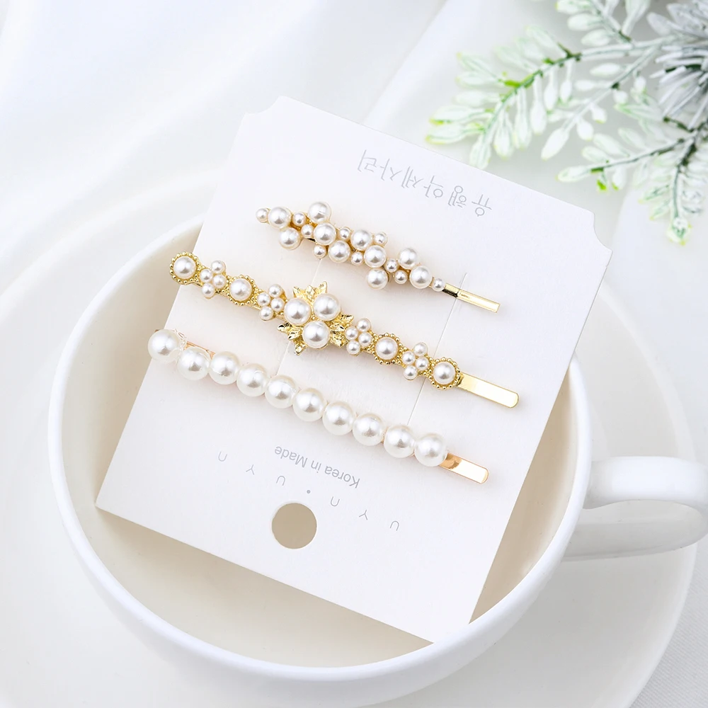3PCs/Set Women Rhinestone Pearls Hair Clip for Women Girls Metal Hairpin Ladies Barrettes Hairgrip Headwear Hair Accessories
3PCs/Set Women Rhinestone Pearls Hair Clip for Women Girls Metal Hairpin Ladies Barrettes Hairgrip Headwear Hair Accessories