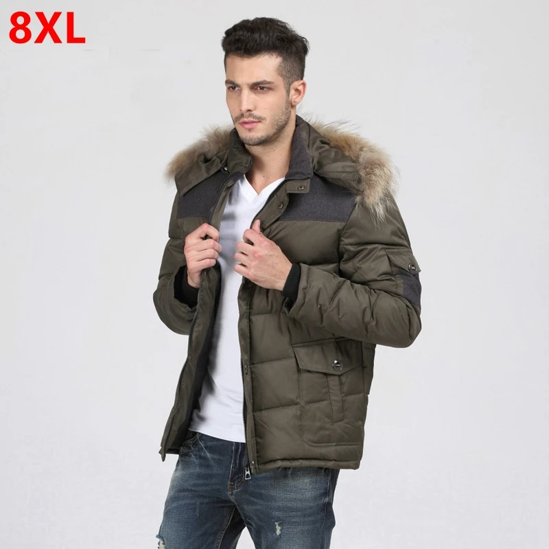 Winter new splicing large size down jacket big belly plus size people loose quality blouse winter clothing fur collar male 8XL
Winter new splicing large size down jacket big belly plus size people loose quality blouse winter clothing fur collar male 8XL