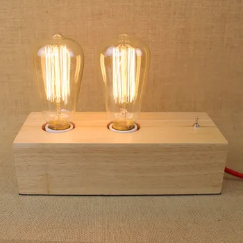 Wooden Wood St64 Edison American Country Industry Rh Bed Room Reading Lamp Decorated Desk Lamp Table Lights Bedroom
Wooden Wood St64 Edison American Country Industry Rh Bed Room Reading Lamp Decorated Desk Lamp Table Lights Bedroom