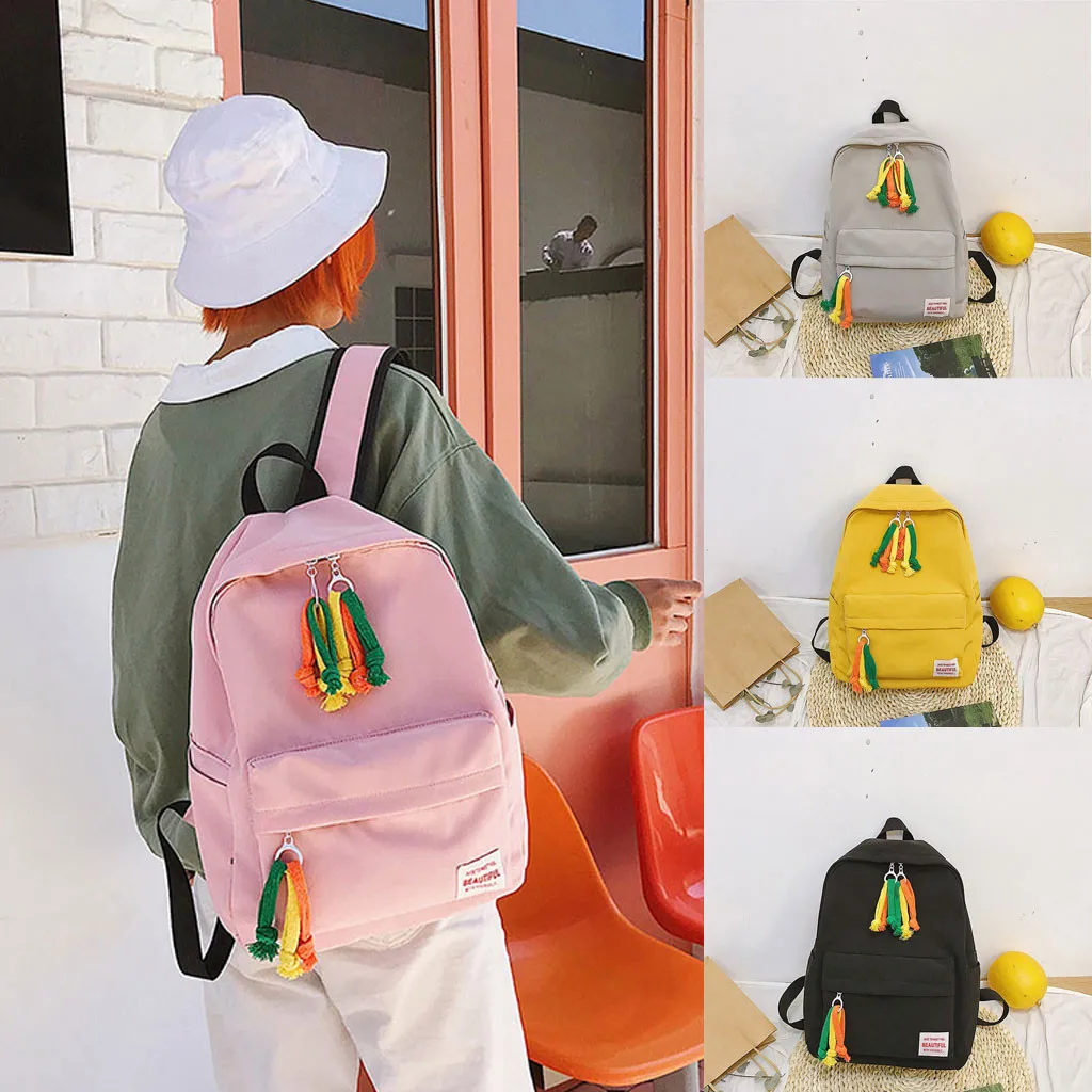 Lock Shoulder Crossbody Phone beach Bag sac Fashion Candy Color Backpack Girls Small Travel School Backpacks Bags#520 | Багаж и сумки