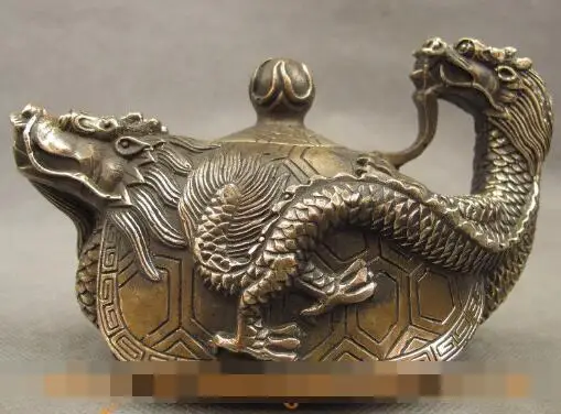 S4172 6" Chinese Bronze Copper Longevity Dragon Head Turtle Statue Teapot Wine Pot discount 30% (C0324)
S4172 6" Chinese Bronze Copper Longevity Dragon Head Turtle Statue Teapot Wine Pot discount 30% (C0324)