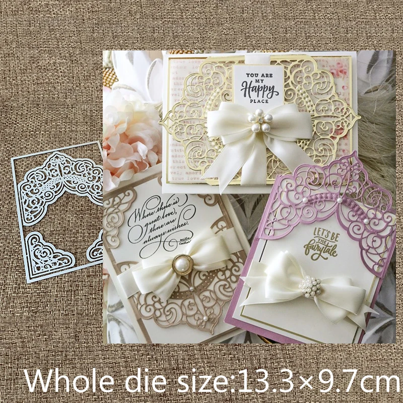 New Design Craft Metal Cutting Dies cut die Lace corner decorative card Scrapbooking Album Paper Card Craft Embossing Die Cuts
New Design Craft Metal Cutting Dies cut die Lace corner decorative card Scrapbooking Album Paper Card Craft Embossing Die Cuts