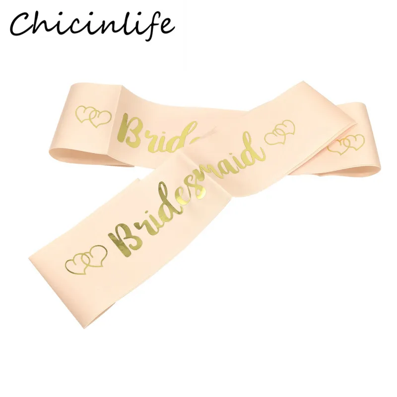 Chicinlife 1 шт. девичник для вечеринки и невесты атласный пояс подружки свадебные