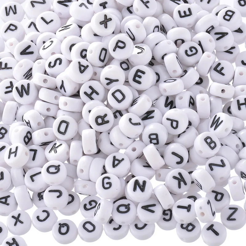2019 New 500PCs DIY Round Beads 7mm Letters Mini Spacer Bead For Jewelry Making DIY Beads Accessories For Jewelry Random Mixed
2019 New 500PCs DIY Round Beads 7mm Letters Mini Spacer Bead For Jewelry Making DIY Beads Accessories For Jewelry Random Mixed
